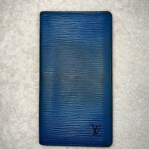 SOLD - Louis Vuitton Epi Leather Bifold Long Wallet Blue